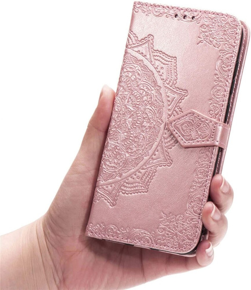 Flip case for Oppo Reno 11F 5G, Mandala, pink rose gold