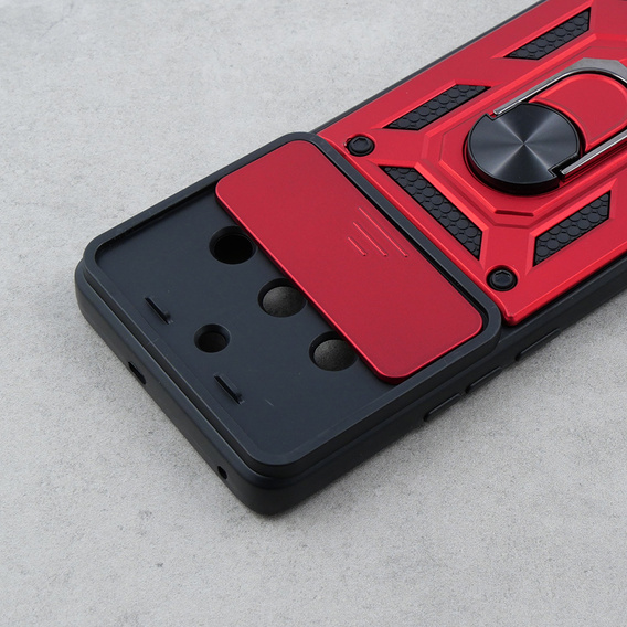 Case for Realme 11 Pro 5G / 11 Pro+ 5G, CamShield Slide, red
