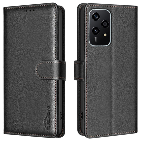 Flip case for Honor 200 Lite, BINFEN Wallet, black