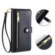 Flip case for Realme 14 Pro 5G, Wallet Zipper Pocket, black