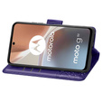 Flip case for Motorola Moto G32, Butterfly, purple