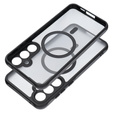 Case for Samsung Galaxy A55, for MagSafe, ERBORD Matt Case, black + Screen Glass