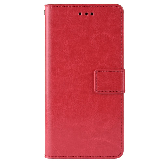 Flip case for Infinix Hot 11s, Crazy Horse Wallet, red