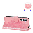 Flip case for Samsung Galaxy A54 5G, Mandala Flower, pink rose gold