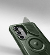 Armored case for Samsung Galaxy S24 FE, Dexnor Full Body (Two Frames), green