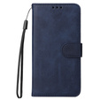 Flip case for Samsung Galaxy A34 5G, Leather Wallet, dark blue