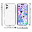 Case for iPhone 17, for MagSafe, glitter, transparent