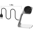 Aluminum USB Docking Station for Garmin Fenix 7/7S/7X/6/6X/6S, Silver