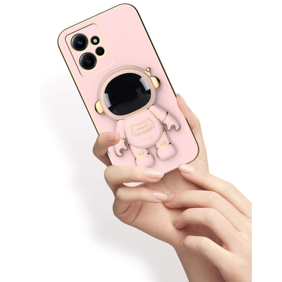 Case for Xiaomi Redmi Note 12 4G, Astronaut, pink rose gold