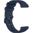 Silicone strap for 18mm do Garmin Vivomove 3S / Vivoactive 4S, Dark Blue