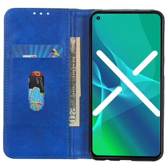 Flip case for Oppo Reno8 T, Split Leather, blue