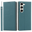 Leather case for Samsung Galaxy S23 Plus, ERBORD Grain Leather, blue