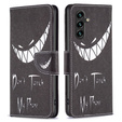 Flip case for Samsung Galaxy A35 5G, Wallet, Don't Touch My Phone black