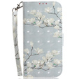 Flip case for Oppo Reno 11F 5G, Wallet, Magnolia Flowers grey
