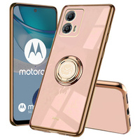Case for Motorola Moto G53 5G, Electro Ring, pink rose gold