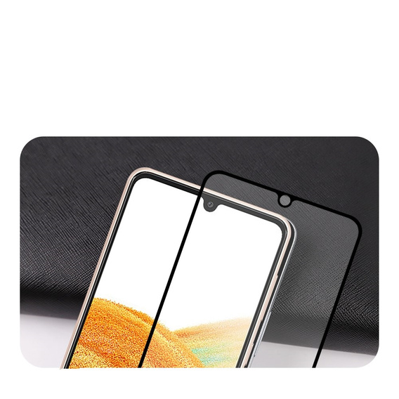 Amorus Full Glue Tempered Glass for Samsung Galaxy A25 5G, black frame