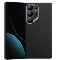BENKS Kevlar Case for Samsung Galaxy S25 Ultra, for MagSafe, Carbon Fiber, black