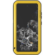Love Mei Case for Samsung Galaxy S21 FE, armored with glass, yellow