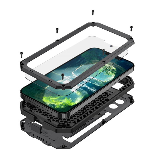 Case for iPhone 13 Pro, R-JUST CamShield Slide, armoured, black