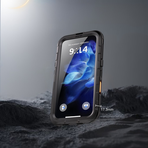 Waterproof Case, SHELLBOX IP68 MagSafe, Black for iPhone 16