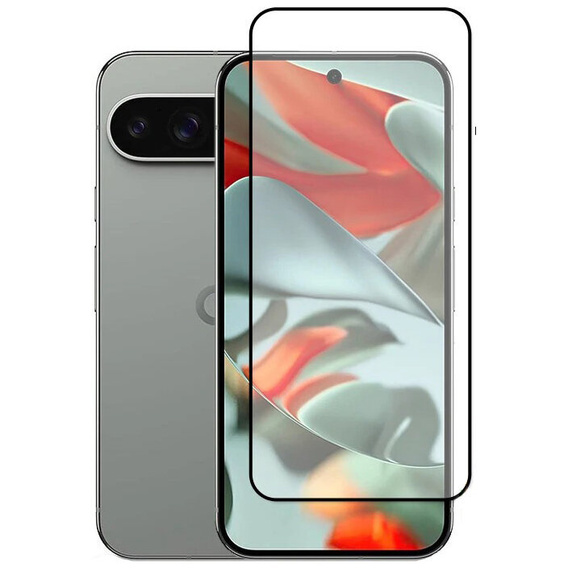 3D Tempered Glass for Google Pixel 9 Pro XL, black frame