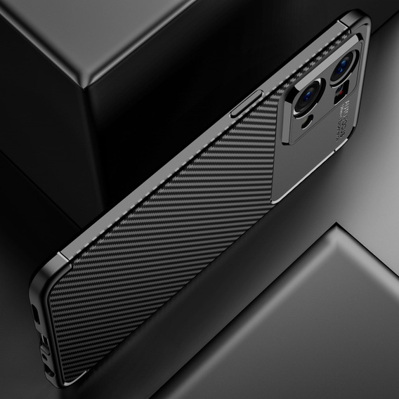 Case for Oppo Reno7 4G, Carbon Gel, black