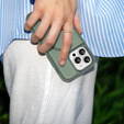 Case with frame for iPhone 12/12 Pro, for MagSafe, green