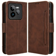 Flip case for Realme GT 7 Pro, Card Slot, brown