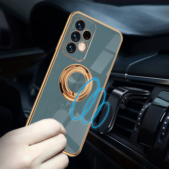Case for Samsung Galaxy A13 4G, Electro Ring, grey