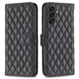 Flip case for Samsung Galaxy A56, Wallet, BINFEN COLOR, black