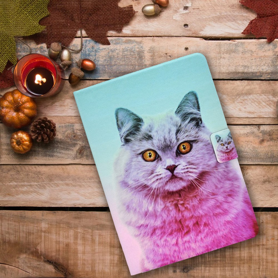 Case for Samsung Galaxy Tab A9 X110 / X115, pink cat