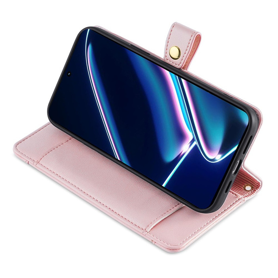 Flip case for Realme 11 Pro 5G / Pro+ 5G, Wallet Zipper Pocket, pink
