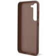 GUESS Case for Samsung Galaxy S24+ Plus, 4G Bottom Stripe, brown