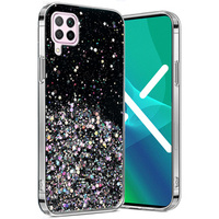 Case for Huawei P40 Lite, Glittery, black