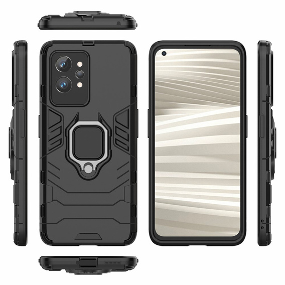 Case for Realme GT2 Pro, Kickstand Ring, black