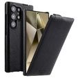 MELKCO flip case for Samsung Galaxy S24 Ultra, leather, flip, black