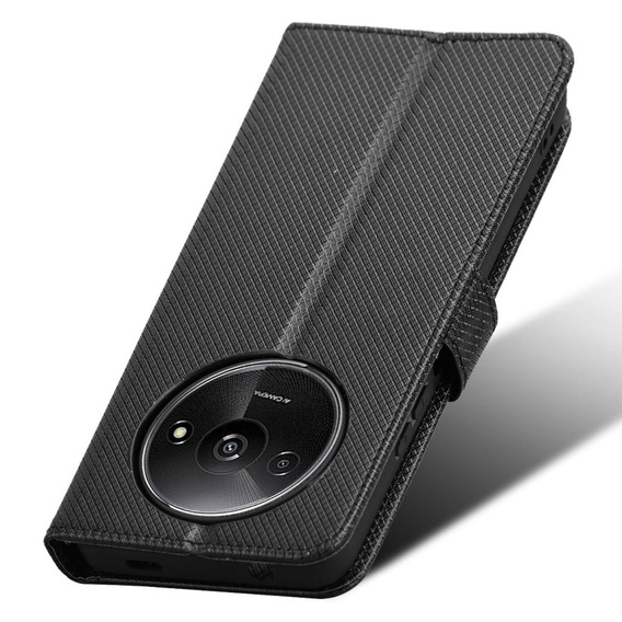 Flip case for Xiaomi Redmi A3, Wallet Smart Magnet, black