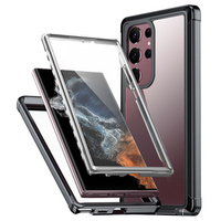 Case for Samsung Galaxy S22 Ultra, Shockproof, with film, black