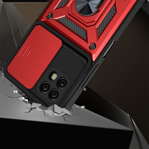 Case for Realme C21, CamShield Slide, red