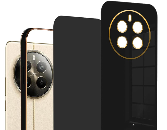 Case for Realme 12 Pro 5G / 12 Pro+ 5G, Glamour CamShield, black