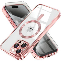 Case for iPhone 15 Pro Max, Electro MagSafe, pink + Screen Glass
