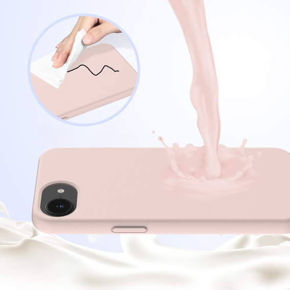 Case for iPhone 16e, Silicone MagSafe, pink