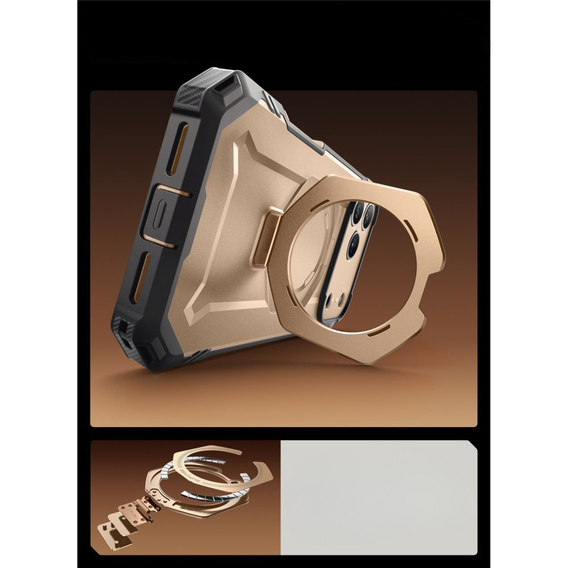 Supcase case for iPhone 17 Pro Max, Unicorn Beetle Grip Mag, Desert Gold
