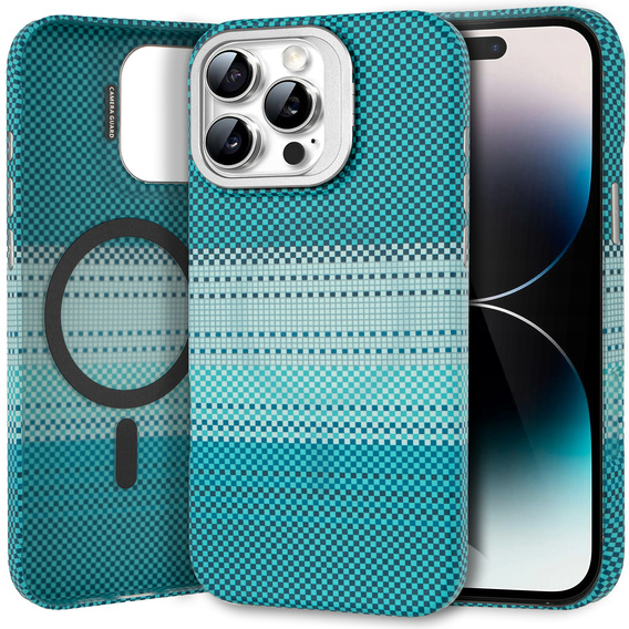 Case for iPhone 14 Pro Max, Frame Kickstand, for MagSafe, Moon Green