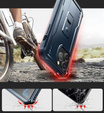 Armored case for iPhone 14 Pro Max, Dexnor Full Body, dark blue