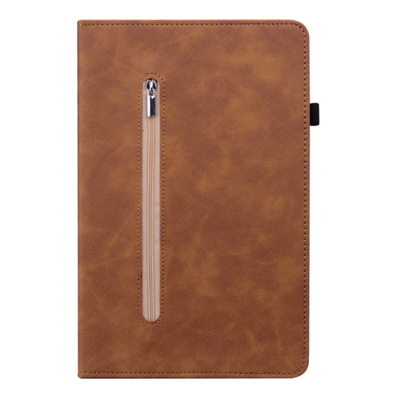 Case for Lenovo Tab P11 Pro Gen 2, Wallet Pen Slot, brown