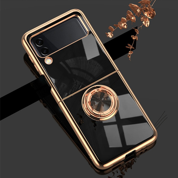 Case for Samsung Galaxy Z Flip 4 5G, Electro Ring, black