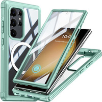 Case for Samsung Galaxy S24 Ultra, Shockproof, with screen film, for MagSafe, green