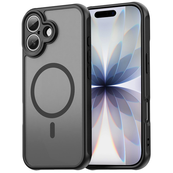 Case for iPhone 17, for MagSafe, with camera protection, tinted with black border