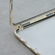 Magnetic Dual Glass MagSafe case for iPhone 11, gold